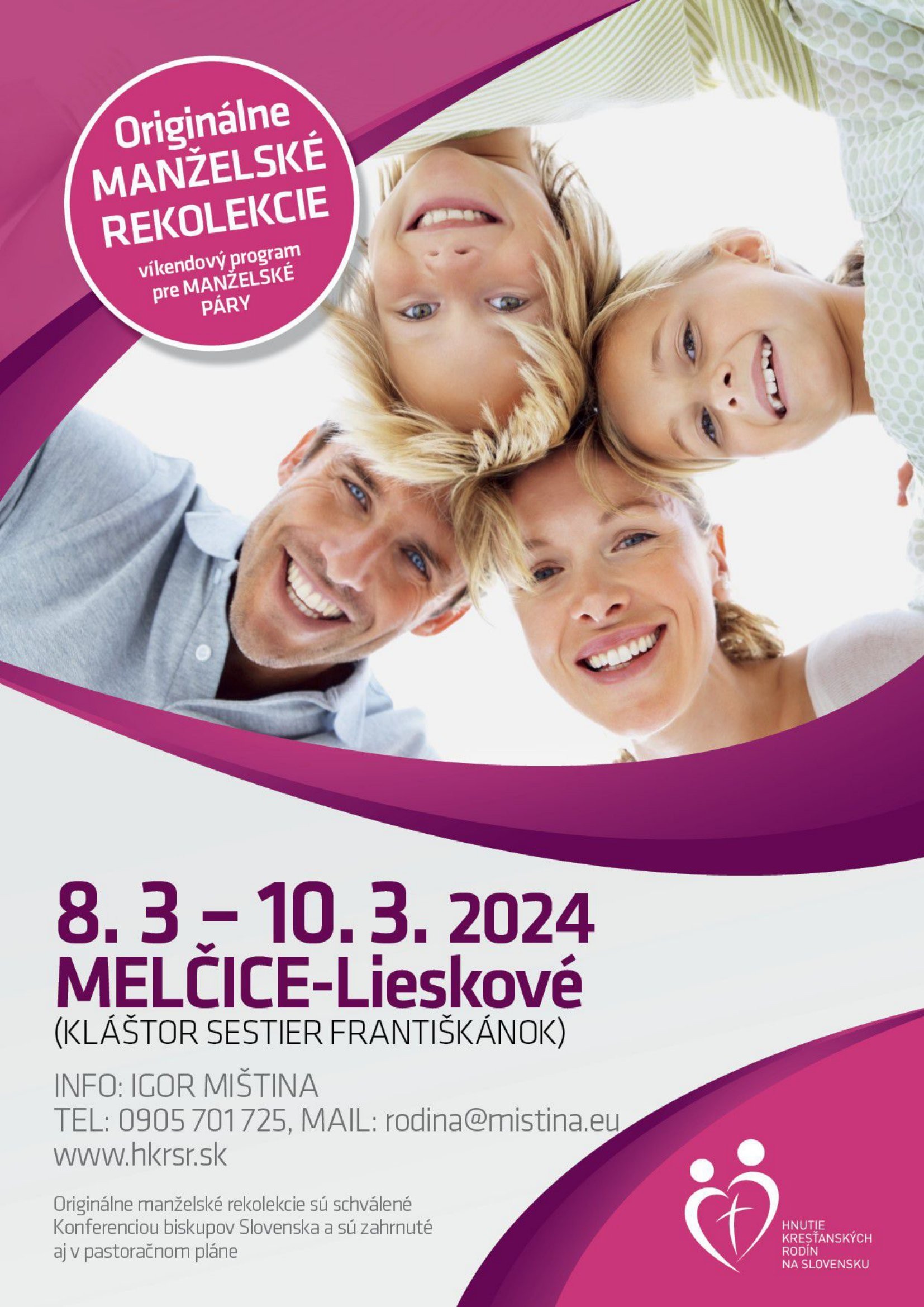 Pozývame na originálne manželské rekolekcie do Melčíc - Lieskového