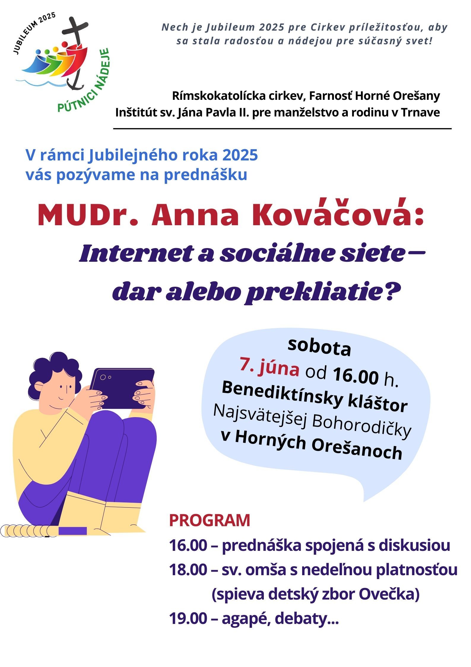 Pozývame na prednášku: "Internet a sociálne siete - dar alebo prekliatie?"