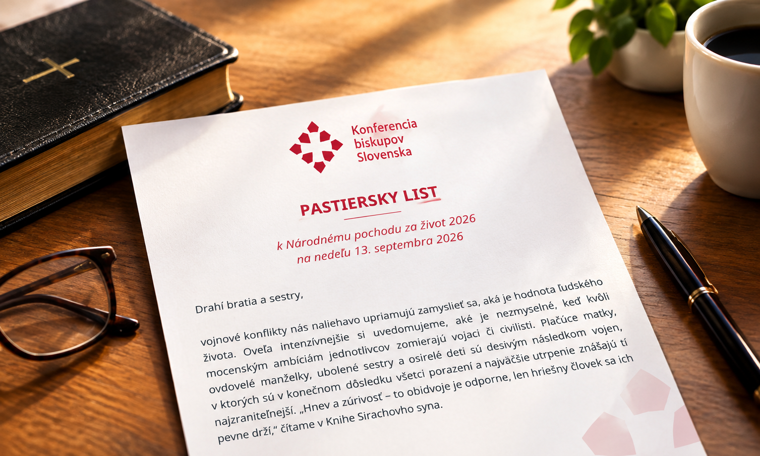 Pastiersky list k Národnému pochodu za život 2026